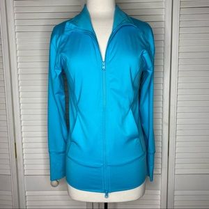 Z by Zella bright blue workout long sleeve jacket